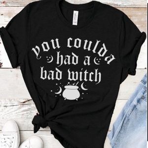 Women’s Coulda Had a Bad Witch Black Graphic T